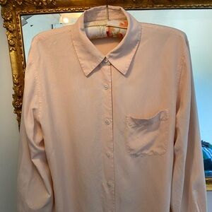 Ann Taylor Light Peach Silk Blouse